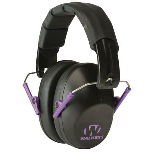 Walkers GWPFPM1BKPU Pro Low Profile Folding Earmuff 22 dB Black/Purple Walkers GWPFPM1BKPU Pro Low Profile Folding Earmuff 22 dB Black/Purple