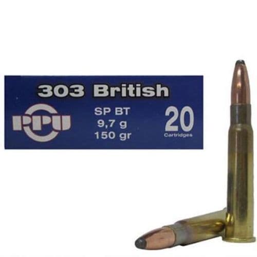 PRVI PPU .303 British 150 Grain Soft Point 20 Round Box PRVI PPU .303 British 150 Grain Soft Point 20 Round Box