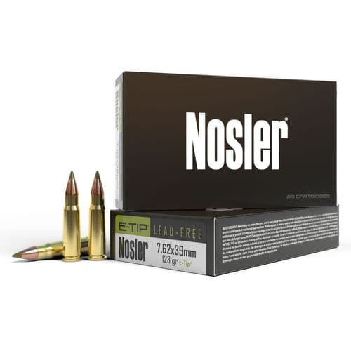 Nosler 40040 E-Tip 22 Mag 123 gr E-Tip Boat Tail 20 Bx/ 10 Cs Nosler 40040 E-Tip 22 Mag 123 gr E-Tip Boat Tail 20 Bx/ 10 Cs