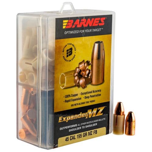 Barnes Bullets 30509 Expander MZ 45 Black Powder 195 GR 24 Barnes Bullets 30509 Expander MZ 45 Black Powder 195 GR 24