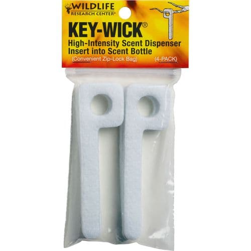 Wildlife Research 375 Key-Wick Felt Scent Dispenser 4 Per Pack Wildlife Research 375 Key-Wick Felt Scent Dispenser 4 Per Pack