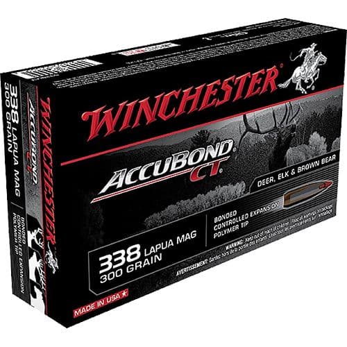 Winchester Ammo S338LCT Expedition Big Game 338 Lapua Mag 300 gr AccuBond CT 20 Bx/ 10 Cs Winchester Ammo S338LCT Expedition Big Game 338 Lapua Mag 300 gr AccuBond CT 20 Bx/ 10 Cs