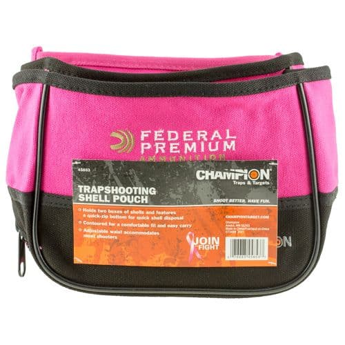 Champion Targets 45853 Trapshooting Double Shell Pouch 2 boxes Pink Nylon Champion Targets 45853 Trapshooting Double Shell Pouch 2 boxes Pink Nylon