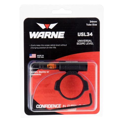 Warne USL34 Universal Scope Level 34mm Aluminum Black Warne USL34 Universal Scope Level 34mm Aluminum Black
