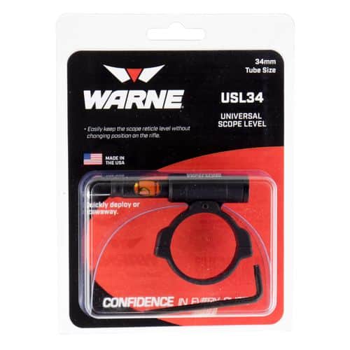 Warne USL34 Universal Scope Level 34mm Aluminum Black Warne USL34 Universal Scope Level 34mm Aluminum Black