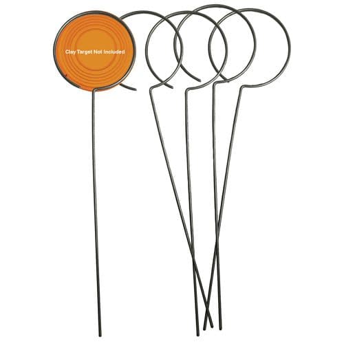 Birchwood Casey 49010 Clay Holder Stand Target Stand Silver Wire Standing 5 Pack Birchwood Casey 49010 Clay Holder Stand Target Stand Silver Wire Standing 5 Pack
