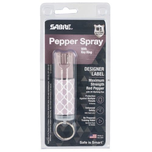 Sabre KRDLDP20002 Designer Key Ring Pepper Spray OC Pepper 10 ft Range Sabre KRDLDP20002 Designer Key Ring Pepper Spray OC Pepper 10 ft Range