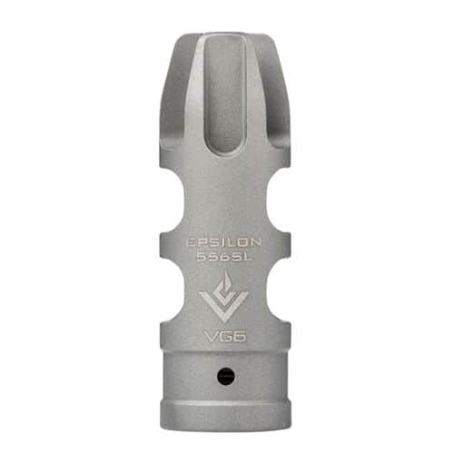 Aero Precision APVG100026A VG6 Epsilon 5.56 NATO SL Muzzle Brake Bead Blasted 17-4 Stainless Steel Aero Precision APVG100026A VG6 Epsilon 5.56 NATO SL Muzzle Brake Bead Blasted 17-4 Stainless Steel