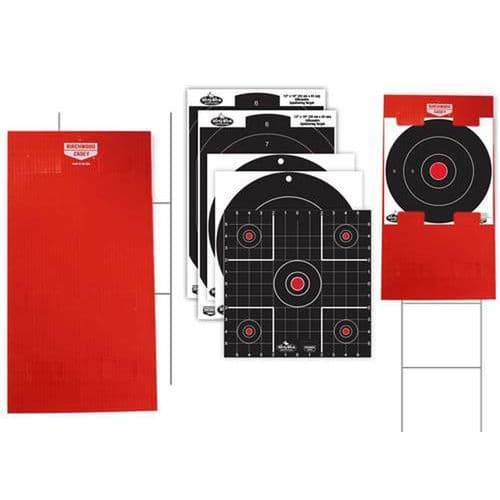 Birchwood Casey 38106 Sharpshooter Dirty Bird Kit TabLock Paper Bullseye Black/Red/White Birchwood Casey 38106 Sharpshooter Dirty Bird Kit TabLock Paper Bullseye Black/Red/White
