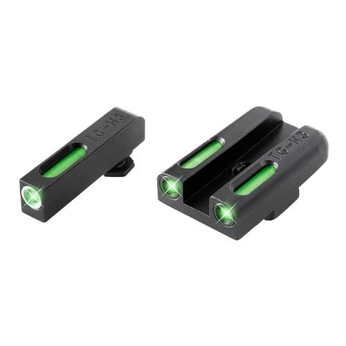 Truglo TG13GL3A Brite-Site TFX Day/Night Sights Compatible with Glock 42/43 Tritium/Fiber Optic Green w/White Outline Front Green Rear Black Truglo TG13GL3A Brite-Site TFX Day/Night Sights Compatible with Glock 42/43 Tritium/Fiber Optic Green w/White Outline Front Green Rear Black