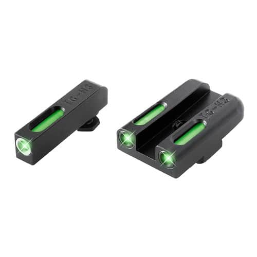 Truglo TG13GL3A Brite-Site TFX Day/Night Sights Compatible with Glock 42/43 Tritium/Fiber Optic Green w/White Outline Front Green Rear Black Truglo TG13GL3A Brite-Site TFX Day/Night Sights Compatible with Glock 42/43 Tritium/Fiber Optic Green w/White Outline Front Green Rear Black