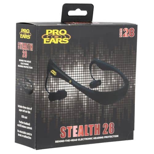 Pro Ears PEEBBLK Stealth 28 Electronic Earbuds 28 dB Black Pro Ears PEEBBLK Stealth 28 Electronic Earbuds 28 dB Black