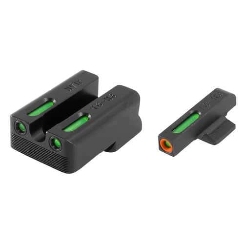Truglo TG13NV1PC Brite-Site TFX Pro Day/Night Sights 1911 with Novak 260-450 Tritium/Fiber Optic Green w/Orange Outline Front U-Notch Green Rear Black Truglo TG13NV1PC Brite-Site TFX Pro Day/Night Sights 1911 with Novak 260-450 Tritium/Fiber Optic Green w/Orange Outline Front U-Notch Green Rear Black
