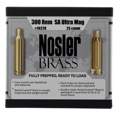 Nosler 10228
300 Rem SA Ultra Mag Brass 25 Per Box Nosler 10228
300 Rem SA Ultra Mag Brass 25 Per Box