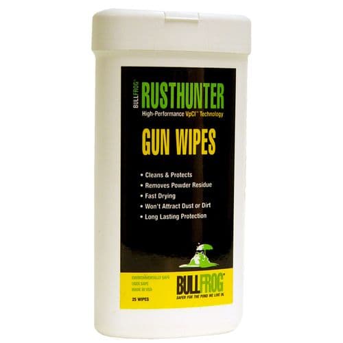 Bull Frog 92383 Rust Hunter Gun Care Wipes Bull Frog 92383 Rust Hunter Gun Care Wipes