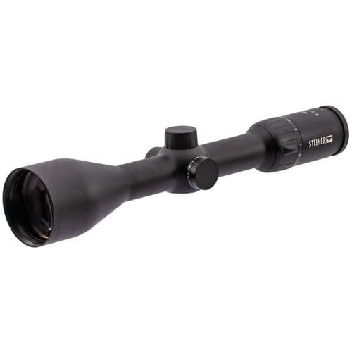 Steiner 5250 H4Xi Hunting
3-12x 56mm Obj 13-3.3 ft @ 100 yds FOV 30mm Tube Black Finish Plex S1 Steiner 5250 H4Xi Hunting
3-12x 56mm Obj 13-3.3 ft @ 100 yds FOV 30mm Tube Black Finish Plex S1