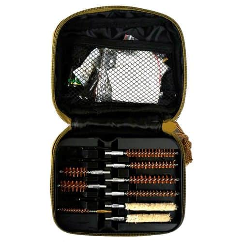 Clenzoil 2830 Multi-Caliber Rifle Multi-Caliber Cleaning Kit 13 Piece Tan Case Clenzoil 2830 Multi-Caliber Rifle Multi-Caliber Cleaning Kit 13 Piece Tan Case