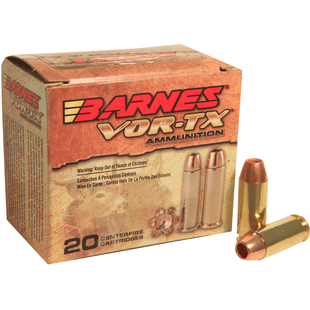 Barnes Bullets 31180 VOR-TX 10mm 155 Grain XPB JHP Lead Free Ammunition (20 Rounds) Barnes Bullets 31180 VOR-TX 10mm 155 Grain XPB JHP Lead Free Ammunition (20 Rounds)