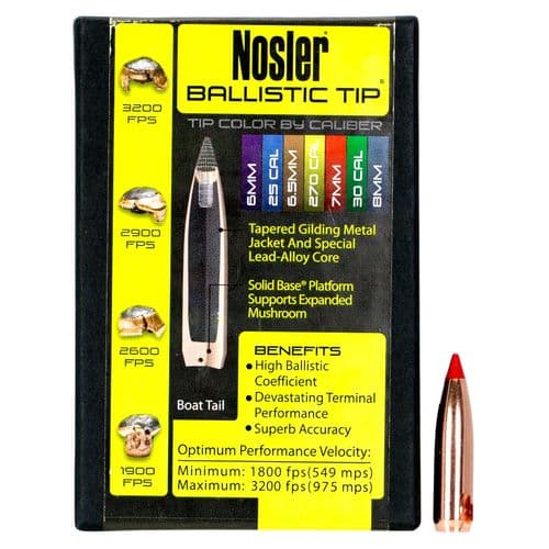 Nosler 28140 Ballistic Tip Hunting 7mm .284 140 GR Spitzer 50 Box Nosler 28140 Ballistic Tip Hunting 7mm .284 140 GR Spitzer 50 Box