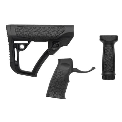 Daniel Defense Buttstock/Pistol Grip/Vertical Foregrip Combo Mil-Spec Black Finish Daniel Defense Buttstock/Pistol Grip/Vertical Foregrip Combo Mil-Spec Black Finish