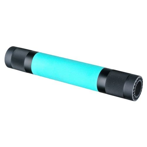 Hogue 13404 AR-15 Rifle Free-Float Rifle Length Forend Polymer Black/Aqua Hogue 13404 AR-15 Rifle Free-Float Rifle Length Forend Polymer Black/Aqua