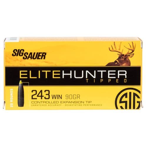 Sig Sauer E6MMCTH220 Elite Hunter Tipped 6mm Creedmoor 100 gr Controlled Expansion Tip 20 Bx/ 10 Cs Sig Sauer E6MMCTH220 Elite Hunter Tipped 6mm Creedmoor 100 gr Controlled Expansion Tip 20 Bx/ 10 Cs