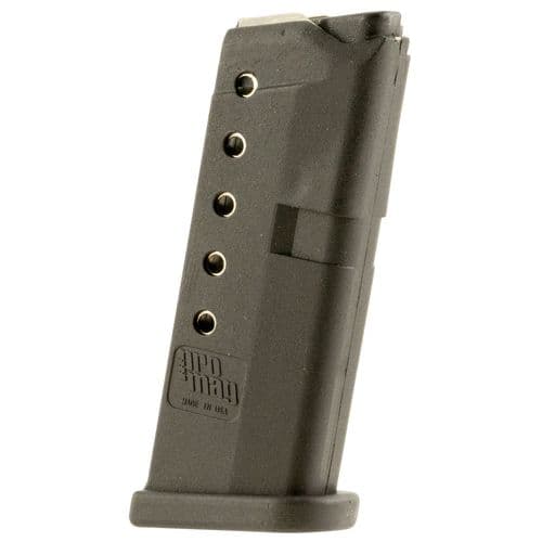 ProMag Standard Magazine, 6rd Black 380 ACP Glock 42 - GLK10 ProMag Standard Magazine, 6rd Black 380 ACP Glock 42 - GLK10