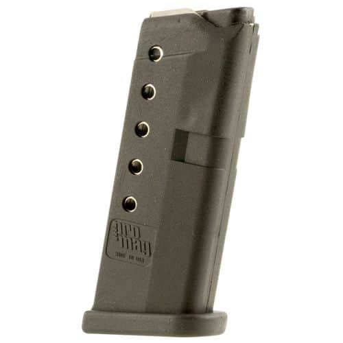 ProMag Standard Magazine, 6rd Black 380 ACP Glock 42 - GLK10 ProMag Standard Magazine, 6rd Black 380 ACP Glock 42 - GLK10