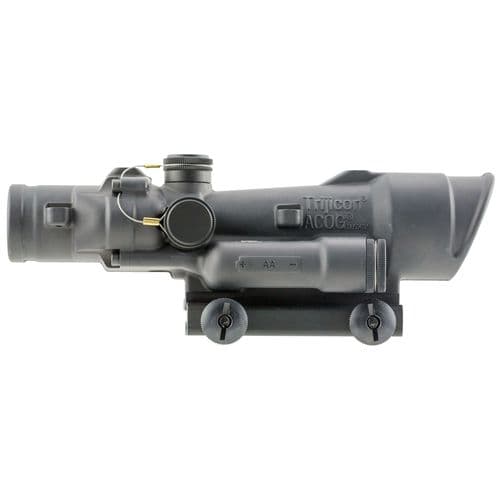 Trijicon 100502 ACOG 3.5x 35mm Obj 28.9 ft @ 100 yds FOV 30mm-35mm Tube Black Matte Finish Illuminated Crosshair 308 Green Trijicon 100502 ACOG 3.5x 35mm Obj 28.9 ft @ 100 yds FOV 30mm-35mm Tube Black Matte Finish Illuminated Crosshair 308 Green