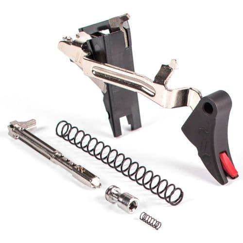 ZEV CFTPROULT4G9BR Pro Trigger Ultimate Kit with Red Safety Compatible with Glock 17, 19, 26, 34 Gen 4 Curved ZEV CFTPROULT4G9BR Pro Trigger Ultimate Kit with Red Safety Compatible with Glock 17, 19, 26, 34 Gen 4 Curved