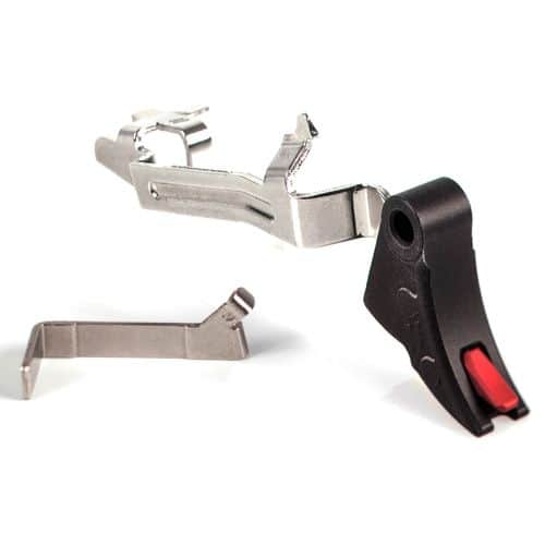 ZEV CFTPROBAR5GBR Pro Trigger BAR Kit with Red Safety Compatible with Glock 17, 19, 19x, 26, 34 Gen 5 Curved ZEV CFTPROBAR5GBR Pro Trigger BAR Kit with Red Safety Compatible with Glock 17, 19, 19x, 26, 34 Gen 5 Curved