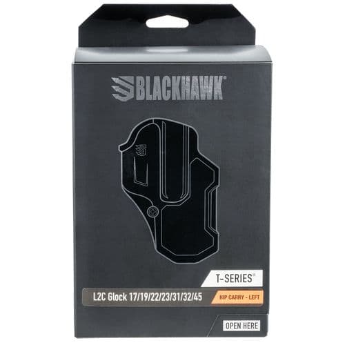 Blackhawk 410700BKL T-Series L2C Black Matte Polymer OWB Glock 17,22,31,34,35,41,47 Left Hand Blackhawk 410700BKL T-Series L2C Black Matte Polymer OWB Glock 17,22,31,34,35,41,47 Left Hand