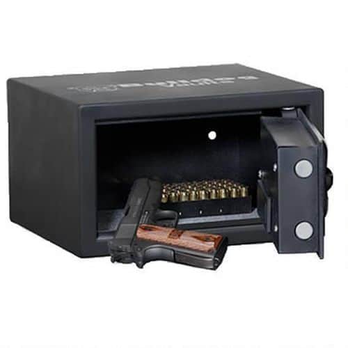 Bulldog BD1050 Digital Pistol Vault Standard Keypad/Key Entry Black Powder Coat Steel Holds 1 Handgun Bulldog BD1050 Digital Pistol Vault Standard Keypad/Key Entry Black Powder Coat Steel Holds 1 Handgun