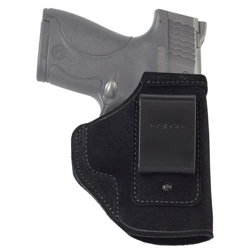 Galco STO658B Stow-N-Go IWB Black Leather Belt Clip Fits S&W M&P Shield w/Crimson Trace Laser Right Hand Galco STO658B Stow-N-Go IWB Black Leather Belt Clip Fits S&W M&P Shield w/Crimson Trace Laser Right Hand