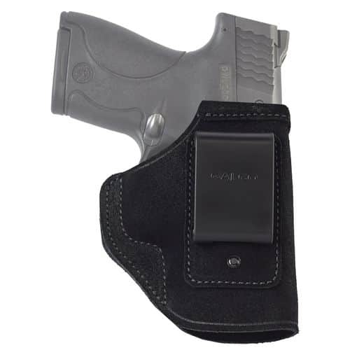 Galco STO658B Stow-N-Go IWB Black Leather Belt Clip Fits S&W M&P Shield w/Crimson Trace Laser Right Hand Galco STO658B Stow-N-Go IWB Black Leather Belt Clip Fits S&W M&P Shield w/Crimson Trace Laser Right Hand