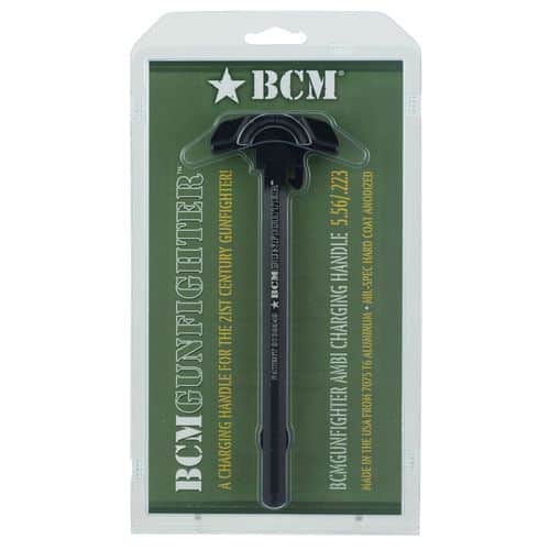 BCM GFHMOD4X4556 BCMGunfighter Charging Handle with Mod 4x4 Latch AR-15 Black Hardcoat Anodized 7075 Aluminum Ambidextrous BCM GFHMOD4X4556 BCMGunfighter Charging Handle with Mod 4x4 Latch AR-15 Black Hardcoat Anodized 7075 Aluminum Ambidextrous