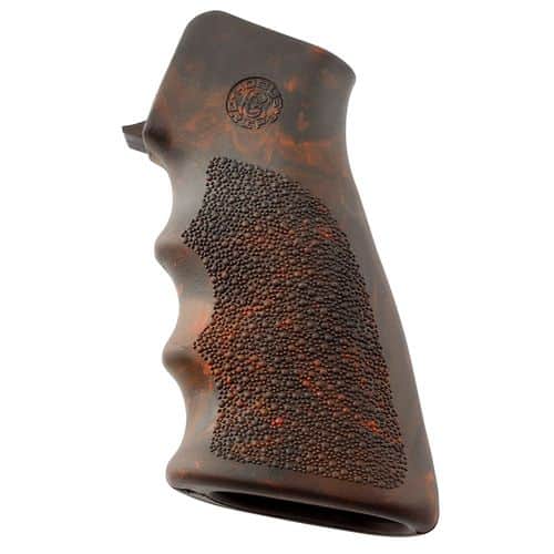 Hogue 15016 Rubber Grip with Finger Grooves with Finger Grooves AR-15 Textured Red Lava Hogue 15016 Rubber Grip with Finger Grooves with Finger Grooves AR-15 Textured Red Lava