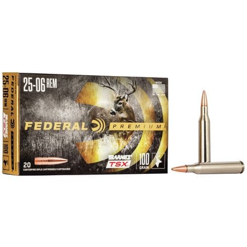 Federal P2506H Premium  25-06 Rem 100 gr Barnes Triple-Shock X 20 Bx/ 10 Cs Federal P2506H Premium  25-06 Rem 100 gr Barnes Triple-Shock X 20 Bx/ 10 Cs