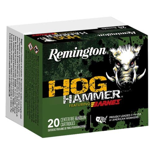 Remington Ammunition PHH44MAG1 Hog Hammer 44 Rem Mag 225 gr Barnes XPB 20 Bx/ 10 Cs Remington Ammunition PHH44MAG1 Hog Hammer 44 Rem Mag 225 gr Barnes XPB 20 Bx/ 10 Cs
