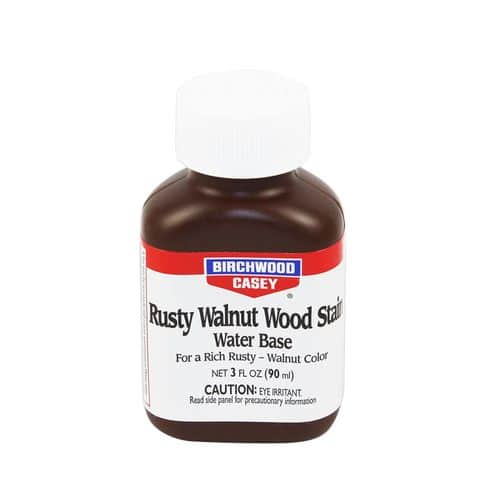 Birchwood Casey 24323 Rusty Walnut Wood Stain 3 oz Jar Birchwood Casey 24323 Rusty Walnut Wood Stain 3 oz Jar