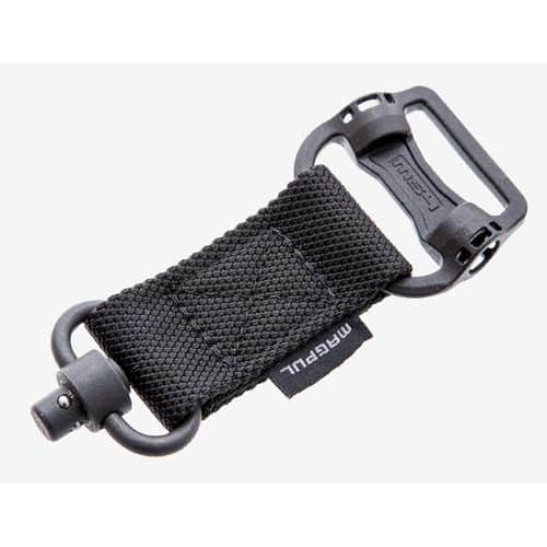 Magpul MAG519-BLK MS1/MS4 Sling Adapter made of Steel with Maganese Phosphate Black Finish, Polymer Hardware, Nylon 1.25" Webbing & Two to One-Point Design for AR-15, M4, M16, AK-Platform & AKM Magpul MAG519-BLK MS1/MS4 Sling Adapter made of Steel with Maganese Phosphate Black Finish, Polymer Hardware, Nylon 1.25" Webbing & Two to One-Point Design for AR-15, M4, M16, AK-Platform & AKM