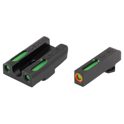 Truglo TG13GL3PC Brite-Site TFX Pro Day/Night Sights Fits Glock 42/43 Tritium/Fiber Optic Green w/Orange Outline Front U-Notch Green Rear Black Truglo TG13GL3PC Brite-Site TFX Pro Day/Night Sights Fits Glock 42/43 Tritium/Fiber Optic Green w/Orange Outline Front U-Notch Green Rear Black