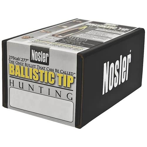 Nosler 27130 Ballistic Tip Hunting 270 Caliber .277 130 GR Spitzer 50 Box Nosler 27130 Ballistic Tip Hunting 270 Caliber .277 130 GR Spitzer 50 Box