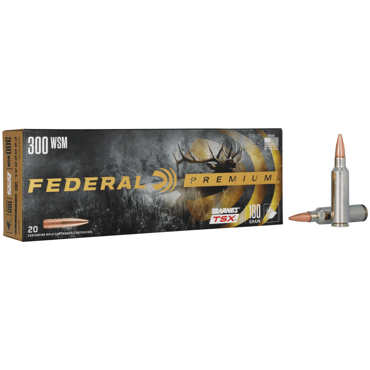 Federal P300WSMF Premium 300 WSM 180 gr Barnes Triple-Shock X 20 Bx/ 10 Cs Federal P300WSMF Premium 300 WSM 180 gr Barnes Triple-Shock X 20 Bx/ 10 Cs