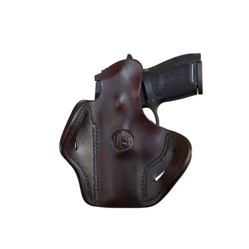 1791 Gunleather ORBH24SSBRR BH2.4S Optic Ready OWB Size 2.4S Signature Brown Leather Belt Slide Fits FN 509/HK VP9SK Right Hand 1791 Gunleather ORBH24SSBRR BH2.4S Optic Ready OWB Size 2.4S Signature Brown Leather Belt Slide Fits FN 509/HK VP9SK Right Hand