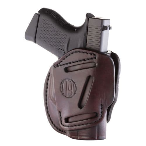 1791 Gunleather 3WH2SBRA 3-Way IWB/OWB Size 02 Signature Brown Leather Belt Loop Compatible w/ Ruger LCP Compatible w/ Glock 42 Compatible w/ S&W Bodyguard Ambidextrous Hand 1791 Gunleather 3WH2SBRA 3-Way IWB/OWB Size 02 Signature Brown Leather Belt Loop Compatible w/ Ruger LCP Compatible w/ Glock 42 Compatible w/ S&W Bodyguard Ambidextrous Hand