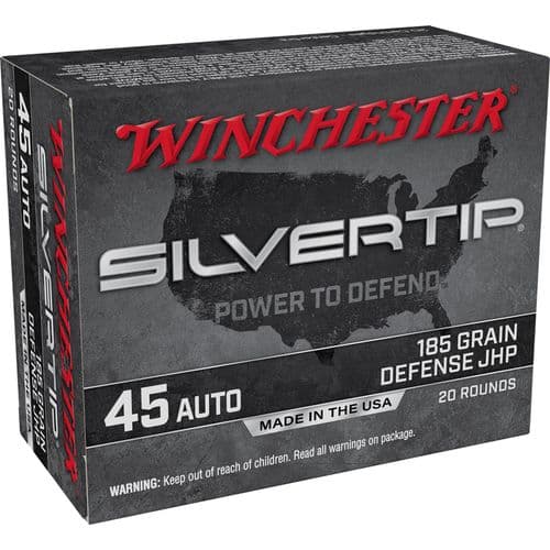 Winchester Ammo W45AST Super-X 45 ACP 185 gr Silver-tip Hollow Point 20 Bx Winchester Ammo W45AST Super-X 45 ACP 185 gr Silver-tip Hollow Point 20 Bx