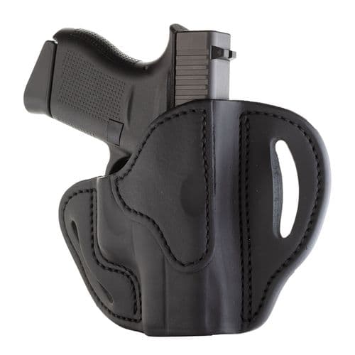 1791 Gunleather BHCSBLR BHC OWB Size C Stealth Black Leather Belt Slide Compatible w/Glock 43/Sig P365/Walther PPK Right Hand 1791 Gunleather BHCSBLR BHC OWB Size C Stealth Black Leather Belt Slide Compatible w/Glock 43/Sig P365/Walther PPK Right Hand