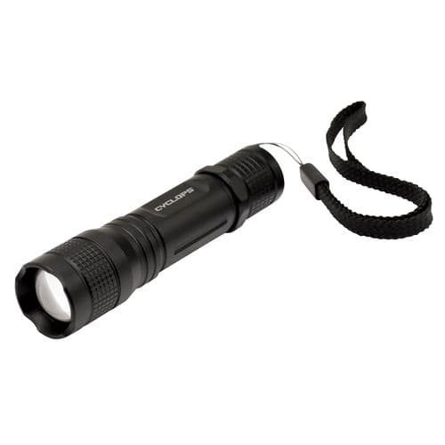 Cyclops CYCTF150 Tactical Flashlight 150 Lumens LED Aluminum Black Anodized AA Cyclops CYCTF150 Tactical Flashlight 150 Lumens LED Aluminum Black Anodized AA