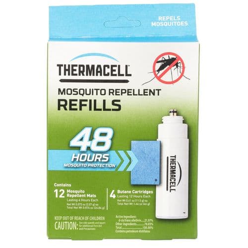 Thermacell R4 Repellent Refill Odorless 4 Fuel Cartridges/12 Mats Thermacell R4 Repellent Refill Odorless 4 Fuel Cartridges/12 Mats